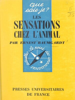 cover image of Les sensations chez l'animal